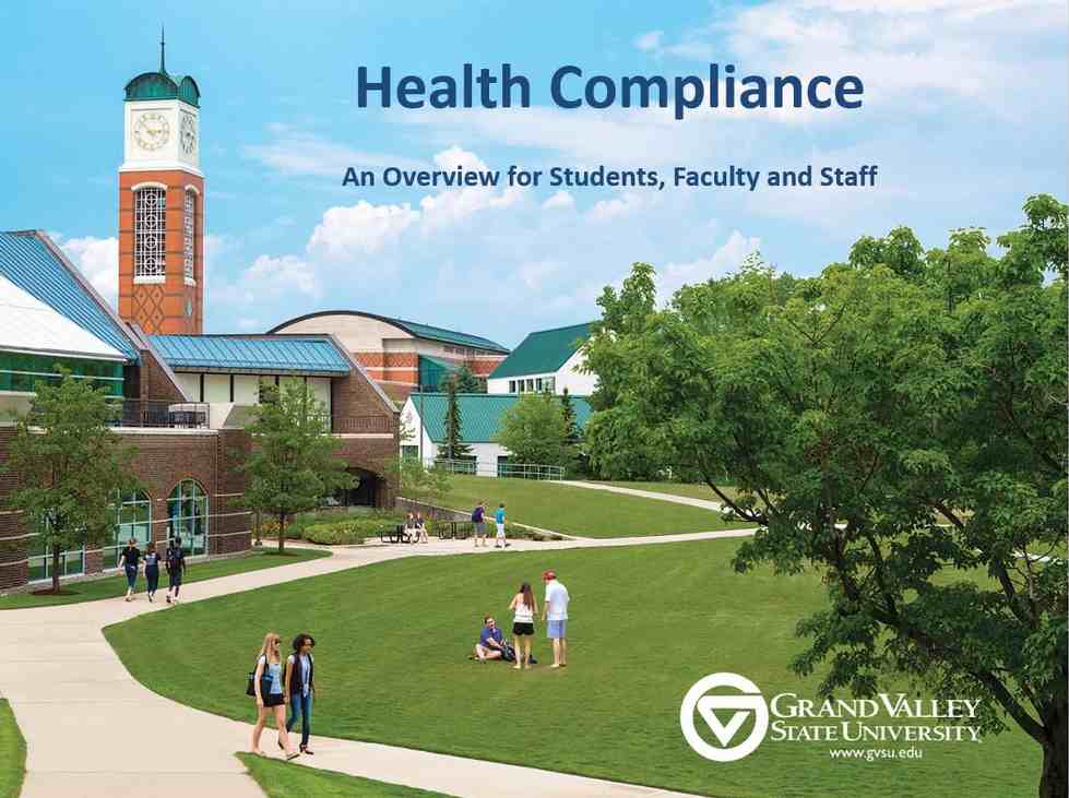 View Health Compliance Overview Training Module PowerPoint: An Overview for Students, Faculty, and Staff